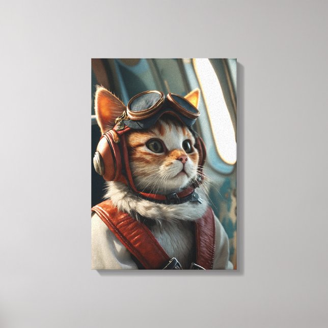 cat canvas picture print (Front)