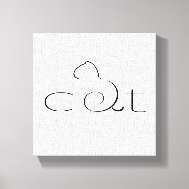 Cat Canvas Print (Front)