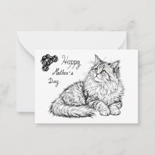Cat card for mum.