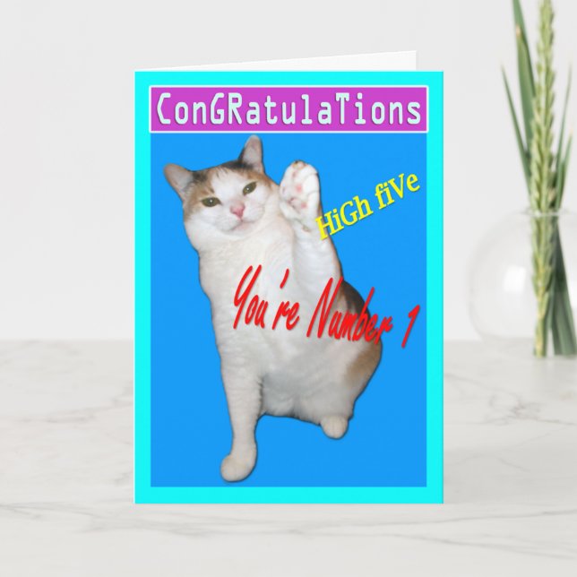 Cat Cards,Congratulations Card (Front)