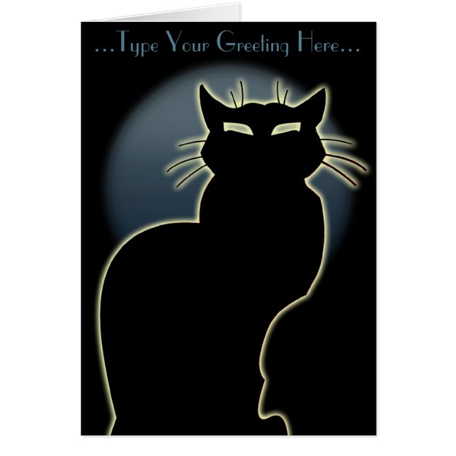 Cat Cards Custom Cat Lover Cards Personalise (Front)