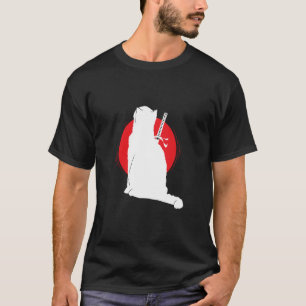 Cat carrying Samurai Sword T-Shirt