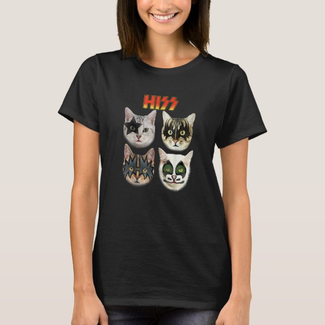 Cat Cat  Cat Hiss Cat Owner Cat Humor T-Shirt (Front)
