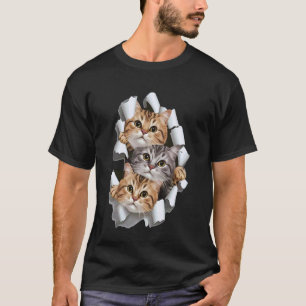 Cat , Cat , Cat Torn Cloth , Kitten,Kitty T-Shirt