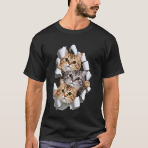 Cat , Cat , Cat Torn Cloth , Kitten,Kitty T-Shirt