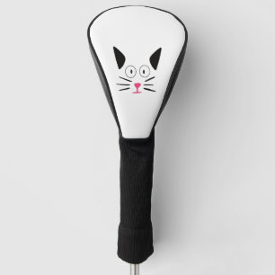 Cat; Cat face; Friendly cat Golf Head Cover