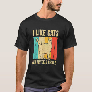 Cat Cat  For Men Women Animal Introvert 8 T-Shirt