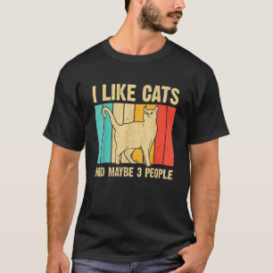 Cat Cat  For Men Women Animal Introvert T-Shirt