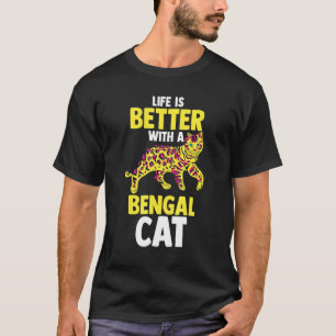 Cat Cat Mummy With A Bengal Cat T-Shirt