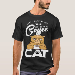 Cat Cat Work Colleague Coffee Drinker T-Shirt