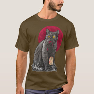 Cat Catch Mouse Funny Cat Lover Kitten Lover Scary T-Shirt