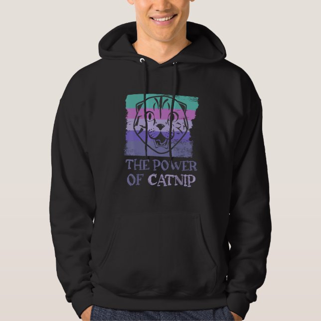 Cat Catnip Hallucination Kitten Hoodie (Front)