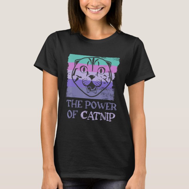 Cat Catnip Hallucination Kitten T-Shirt (Front)