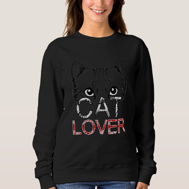 Cat Cats Cat Lover Kitten Hangover Pet Gift Idea Sweatshirt (Front)