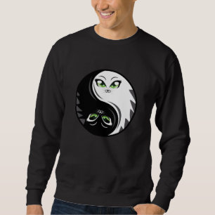 Cat Cats Cat Lover Ying Yang Hangover Gift Idea Sweatshirt