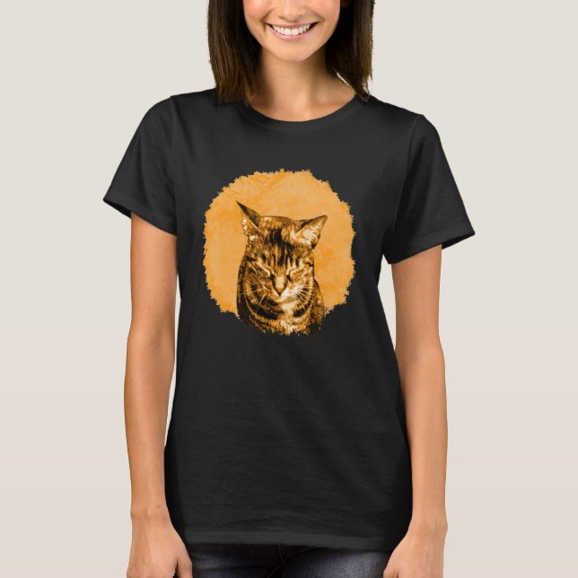 cat cats kitten meow tiger popart 1 T-Shirt (Front)