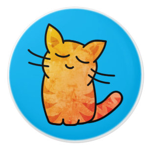 Cat Ceramic Knob