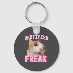 Cat Certified Freak Funny Saying Kitten Women Girl Key Ring