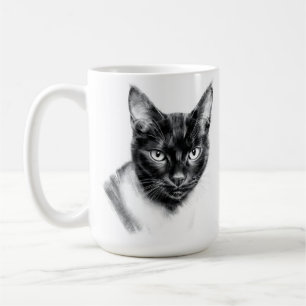 Cat Charcoal Coffee Mug