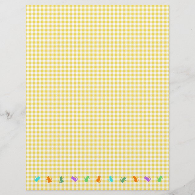 CAT Check Yellow Custom Letterhead (Front)
