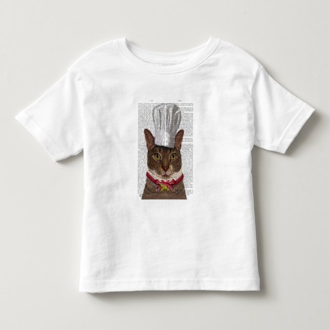 Cat Chef Toddler T-Shirt (Front)