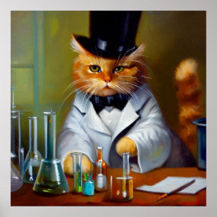 Cat Chemist  Poster