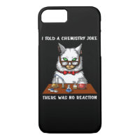 Cat Chemistry Teacher Funny No Reaction Joke
