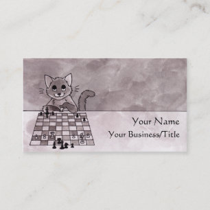 Cat Chess Business Card