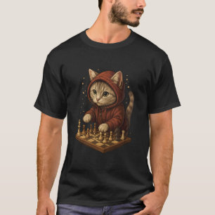 Cat Chess Funny Strategy Game Cat Lover Shirt