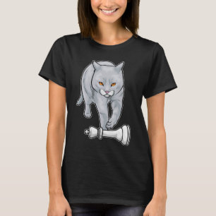 Cat Chess piece King Chess T-Shirt