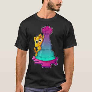Cat Chess pieces Chess Board game 1 T-Shirt