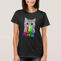 Cat Chewing Bubble Gum Purride LGBQ Pride Flag Com