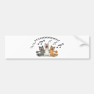 Cat Choir Bumper Sticker