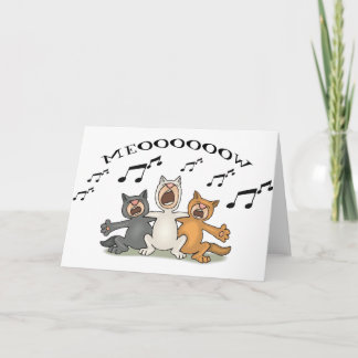 Cat Choir Card