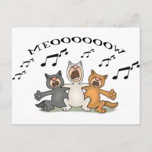 Cat Choir Postcard