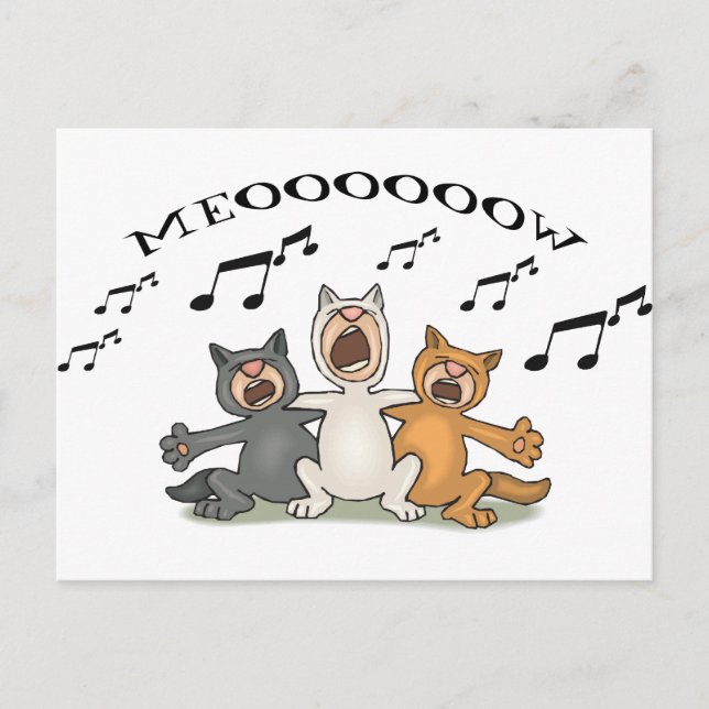 Cat Choir Postcard (Front)