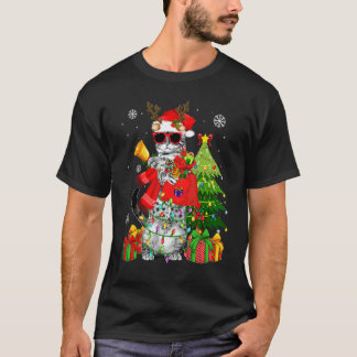 Cat Christmas 2022  Cute Cat Santa Hat Ugly Christ T-Shirt