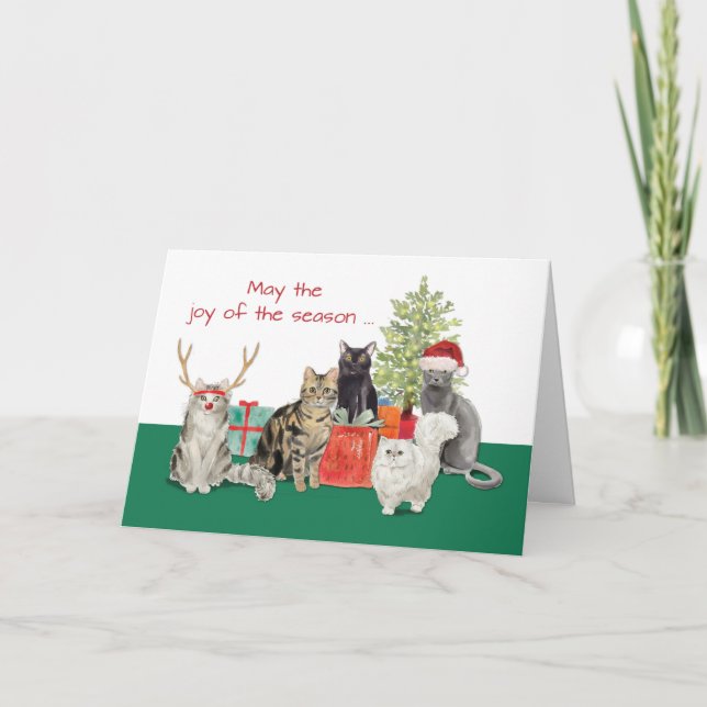 Cat Christmas and Better New Year Card (Front)