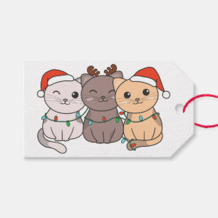 Cat Christmas Animals Cute Cats Holiday Gift Tags