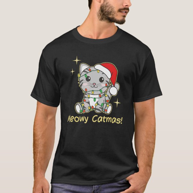 Cat Christmas Animals Cute Cats Meowy Catmas 12 T-Shirt (Front)