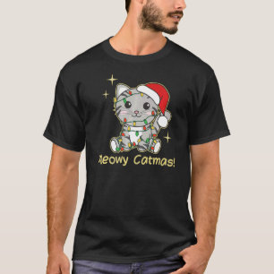 Cat Christmas Animals Cute Cats Meowy Catmas  3 T-Shirt