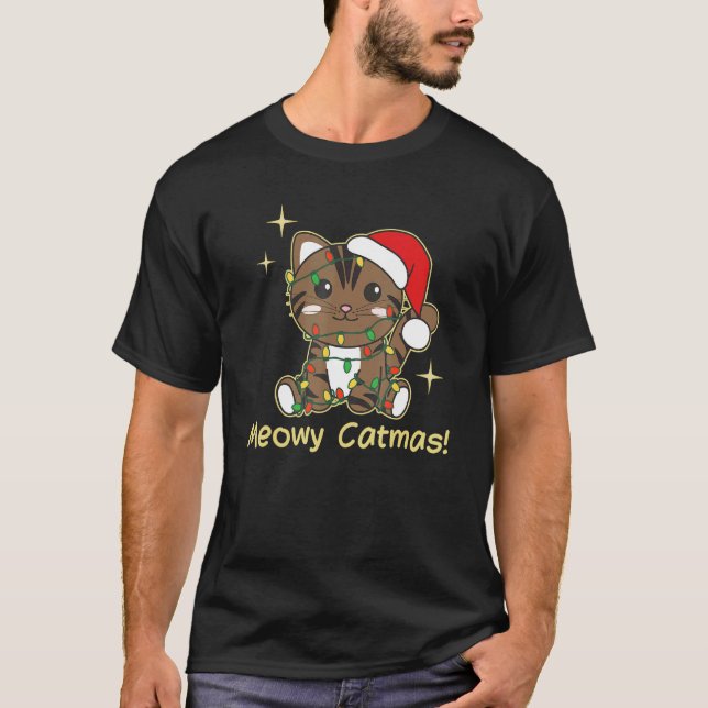 Cat Christmas Animals Cute Cats Meowy Catmas 8 T-Shirt (Front)