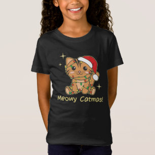 Cat Christmas Animals Cute Cats Meowy Catmas T-Shirt