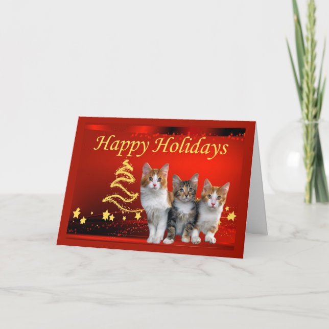 Cat Christmas Card (Front)
