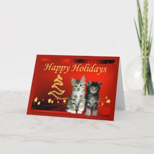 Cat Christmas Card