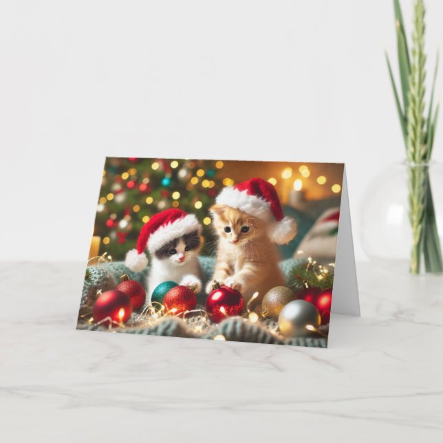 Cat Christmas card (Front)