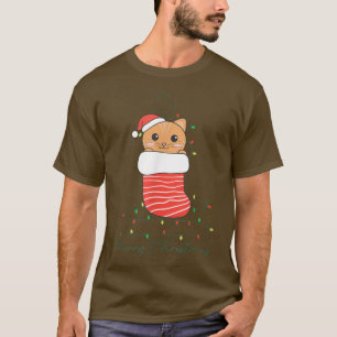 Cat Christmas Christmas Animals fairy lights Cats T-Shirt