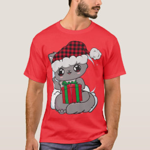 Cat Christmas Cute Chibi Kitten Japanese Kawaii Ne T-Shirt