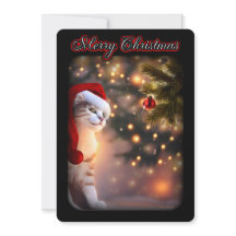 Cat Christmas Cute Holiday Ornament Xmas Tree Snow