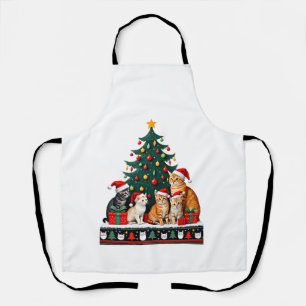 Cat Christmas Funny Ugly Women Men Merry Gift (5) Apron